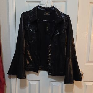 Lucky & Blessed Black Leather Jacket